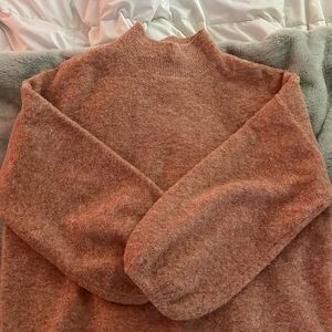 Rhythm pink fuzzy sweater